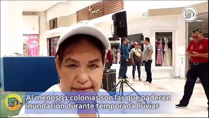Al menos 31 colonias son las que padecen inundación durante temporada lluvias