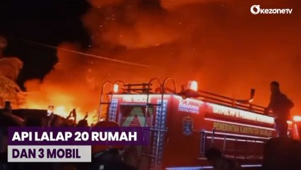 20 Rumah dan 3 Mobil Terbakar Hebat, 3 Orang Luka di Mamuju