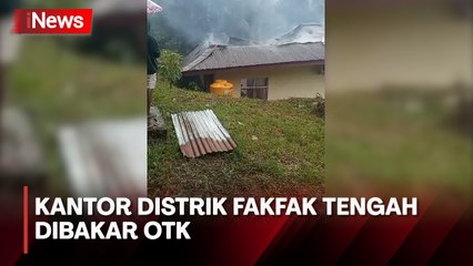 Kantor Distrik Fakfak Tengah Dibakar Orang Tak Dikenal