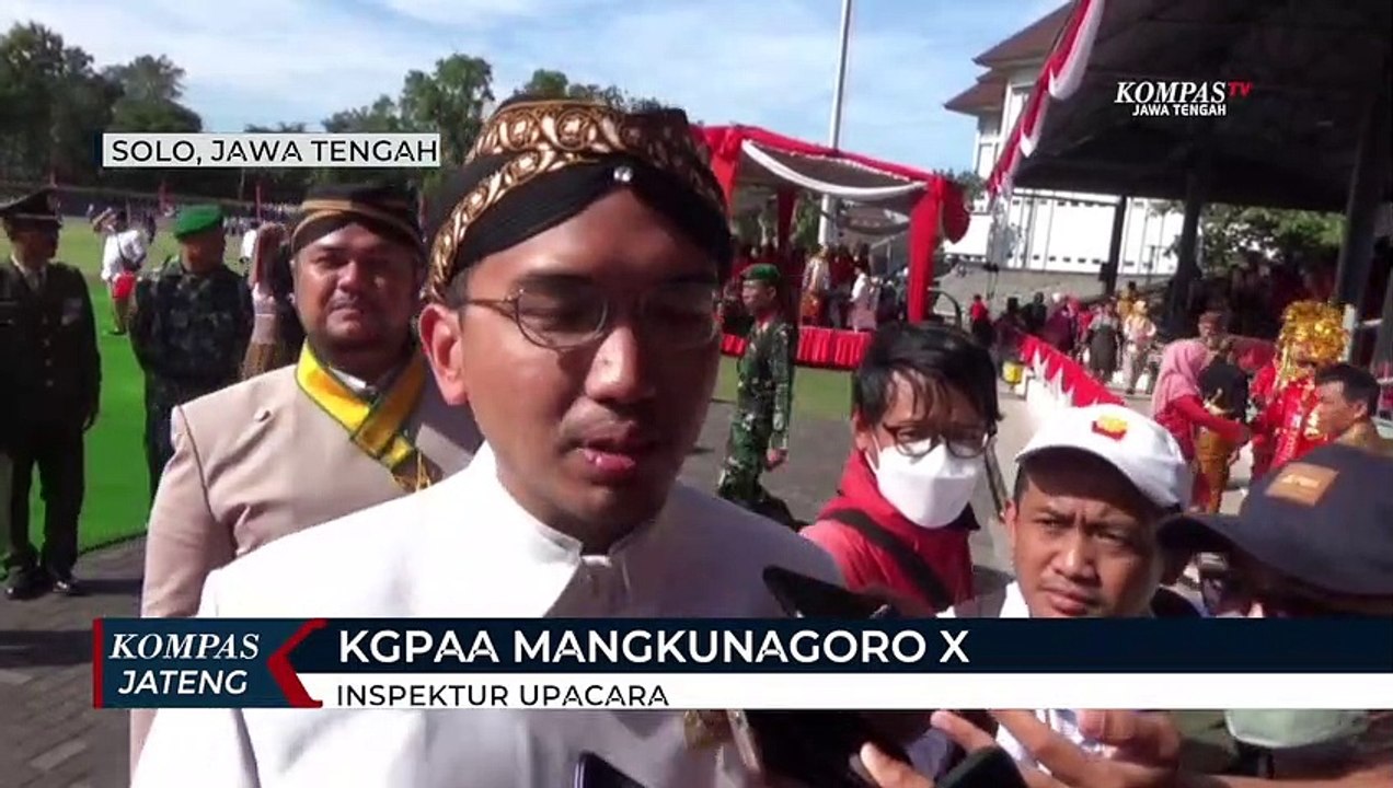 Spesial, KGPAA Mangkunagoro X Inspektur Upacara HUT RI di Solo