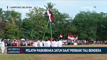 Pelatih Paskibraka Jatuh saat Perbaiki Tali Bendera yang Putus