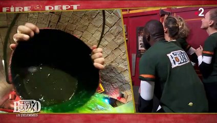 Yanis Marshall chute lourdement dans "Fort Boyard", France 2