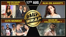 Shah Rukh On Wife Gauri-Suhana, Alia Bhatt On Anxiety, Salman-Ranveer's Cute Moment | Top 10 News