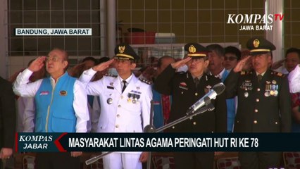 Masyarakat Lintas Agama Dan Veteran Peringati HUT Ke 78 RI