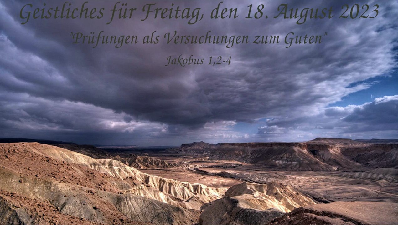 Geistliches für Freitag, den 18. August 2023