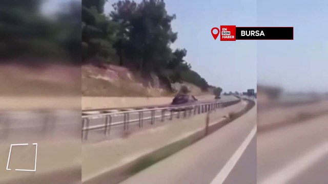 Bursa’da bir sürücü, ters şeritten kilometrelerce ilerledi