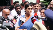 YS Sharmila Promise To Police_ We Will Not Attack Anyone _ V6 News