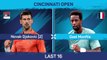 Djokovic maintains dominance over Monfils to reach Cincinnati quarter-final