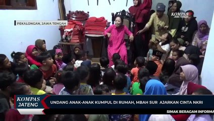 Undang Anak-Anak Kumpul di Rumah, Mbah Sur Ajarkan Cinta NKRI