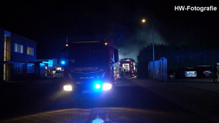 Grote brand op bedrijventerrein Hoge Akkers