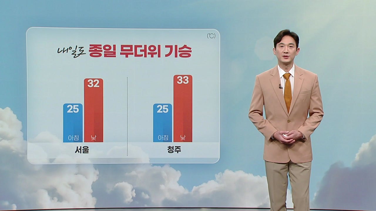 [날씨] 내일도 종일 무더위 기승...남부 지방 비 / YTN