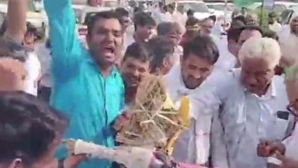 दौसा: भाजपा आईटी सेल के प्रमुख अमित मालवीय का कांग्रेस ने फूंका पुतला, जानें क्यों?