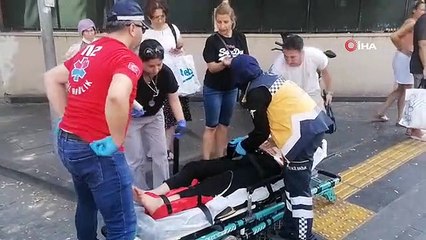 Antalya'da tur otobüsüyle motosiklet çarpıştı, genç kız yaralandı