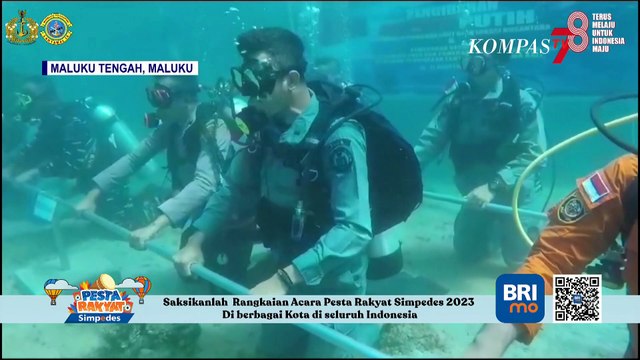 Lantamal IX Ambon Gelar Upacara HUT ke-78 RI di Bawah Laut Negeri Hitu