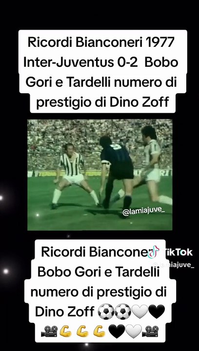 #RicordiBianconeri 1977 Inter-Juventus 0-2 #bobogori Gori e #tardelli e poi il numero di prestigio di #dinozoff ⚽️⚽️ #lamiajuve_ #juve #juventus #juventusfans⚪⚫ #storiadiungrandeamore #finoallafineforzajuventus⚪️⚫️ #finoallafine #forzajuve #juve