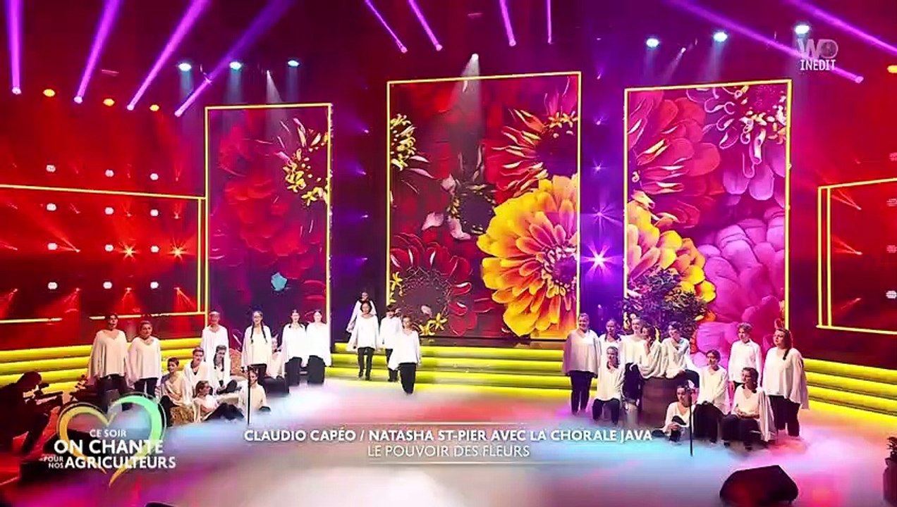 Claudio Capéo et Natasha St-Pier chantent "Le pouvoir des fleurs"