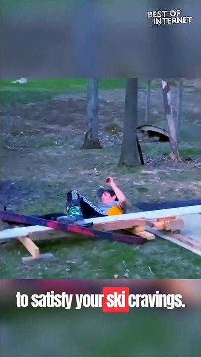 Backyard Skiing Magic: Epic Winter Thrills Anytime, Anywhere! || Best of Internet