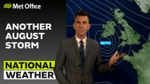 Met Office Afternoon Weather Forecast 18/08/23 – Heavy rain and wind tonight