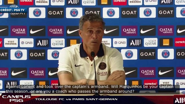 Luis Enrique en dit plus sur le nouveau capitaine