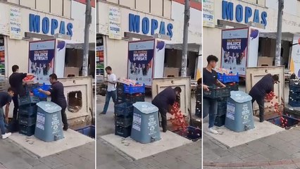 Çöpe dökülen domateslerle ilgili İstanbul Ticaret İl Müdürlüğü'nden açıklama