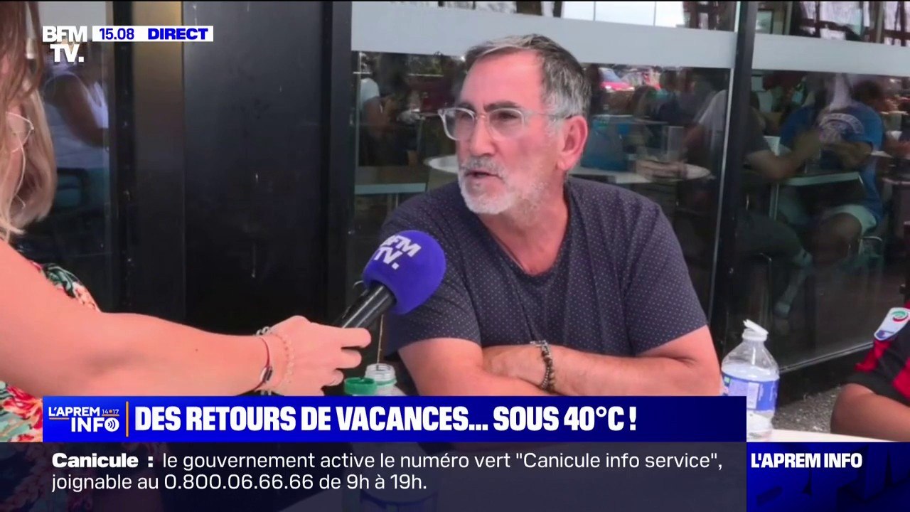 Canicule: "On fait une petite pause rafraîchiss...