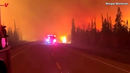 Eyewitness Captures Before and After Video In a Wildfire Area, Showing a Waterfall Drying Up