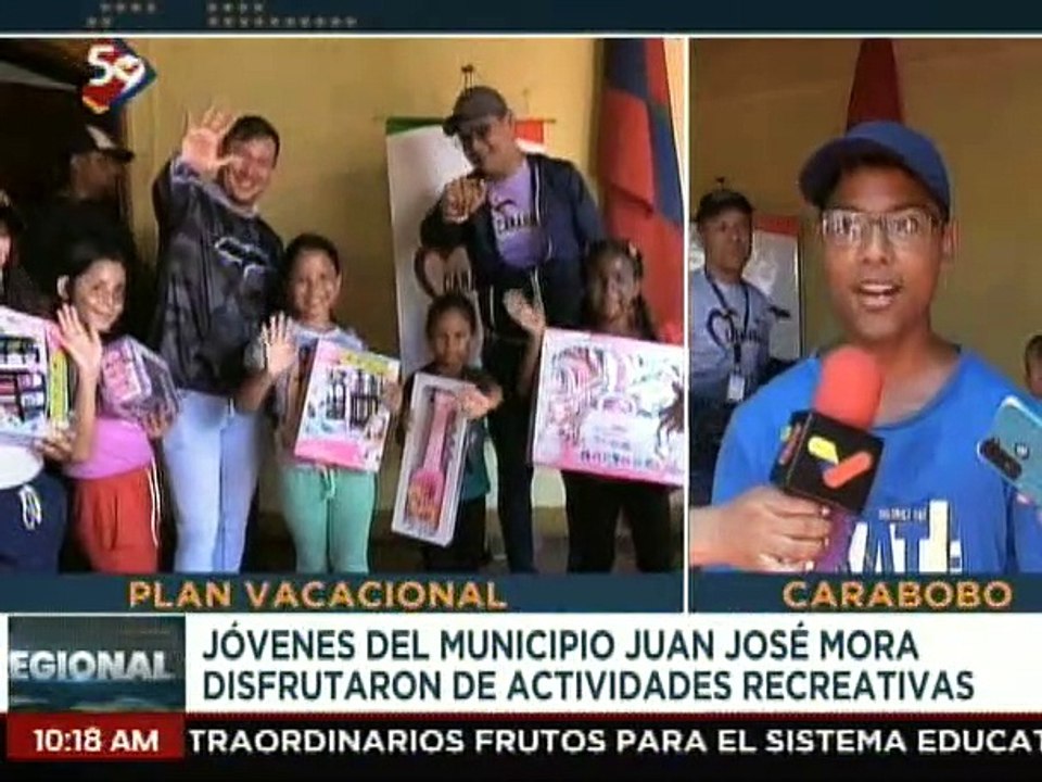 Carabobo | Más de 600 niños del mcpio. Juan José Mora disfrutaron del Plan Vacacional Comunitario