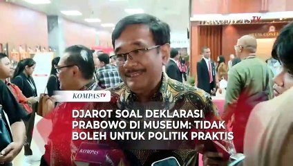 Djarot PDIP Komentari Deklarasi Prabowo di Museum: Tempat Sakral
