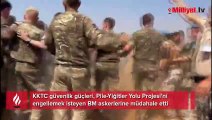 Kıbrıs'ta 'yol çalışması gerginliği! BM askeri ile Türk askeri karşı karşıya