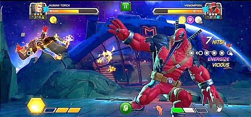 Human torch vs Venompool amazing Fighting video