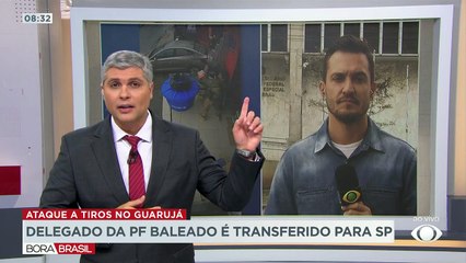 Delegado da PF baleado no Guarujá segue internado na UTI