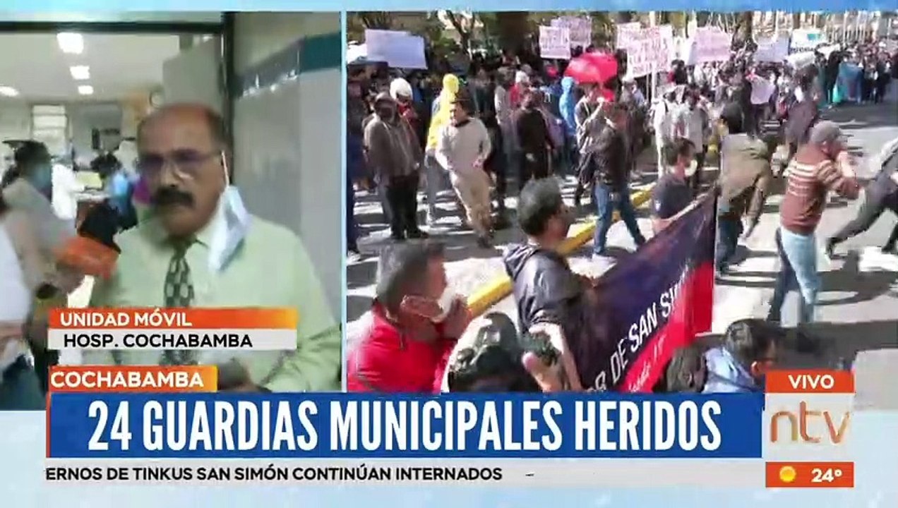 Unida Movil, heridos por el enfrentamiento UMSS - Alcaldía