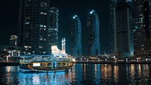 Dubai Marina/ BurDubai/ AinDubai Boats - a day and night view