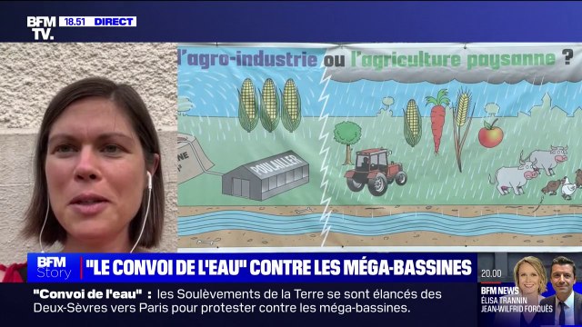 Convoi de l'eau: Ce convoi sert à remettre en lumière la question des méga-bassines , pour Lisa Belluco (député EELV de la Vienne)