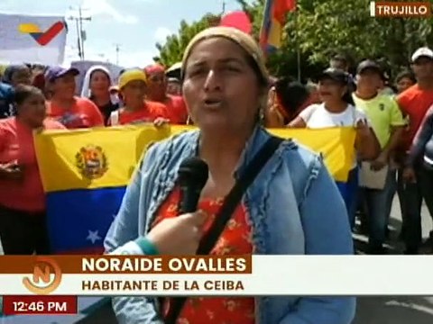Trujillo | Habitantes del municipio La Ceiba se movilizó en respaldo al Presidente Obrero Nicolás