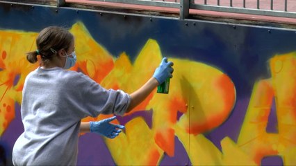 Local artist in Maidstone introduces young people to the world of graffiti