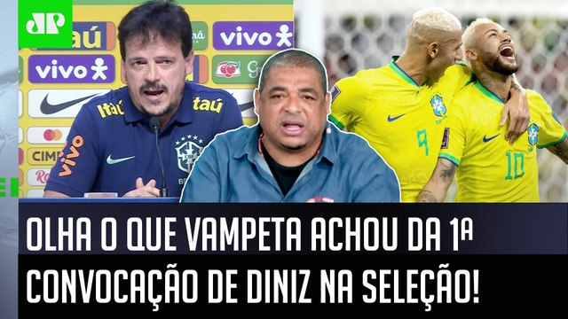 Cara, pra mim, a NOVIDADE dessa CONVOCAÇÃO do Diniz foi... OLHA o que Vampeta FALOU da Seleção!
