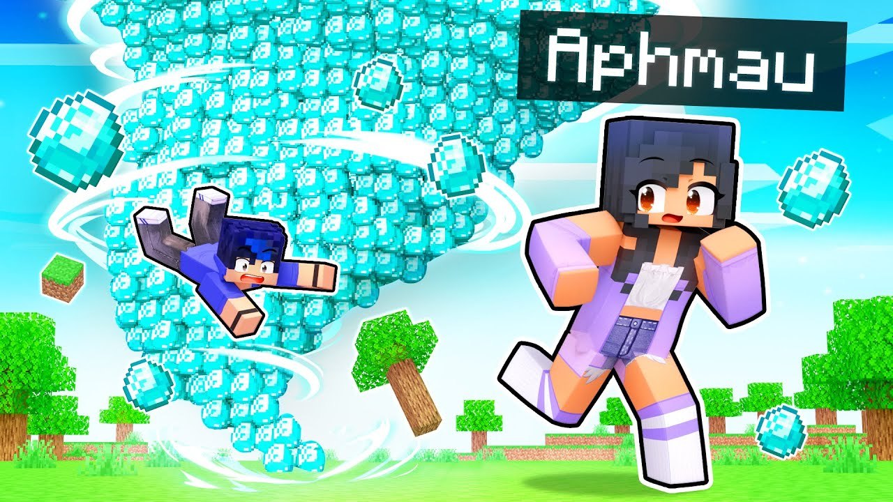 Blessed By A DIAMOND TORNADO In Minecraft!