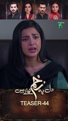 Dil Pe Zakham Khaye Hain Episode 44 #teaser #tubaanwar #shahzadnoor #FLO Digital #pakistanidrama #shorts