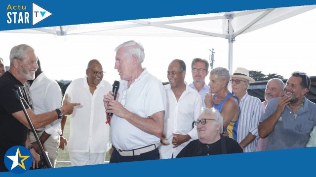 PHOTOS Jean Claude Darmon avec d'anciennes gloires du football français à Saint Tropez pour un momen