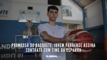 Promessa do basquete, jovem paraense assina contrato com time da Espanha