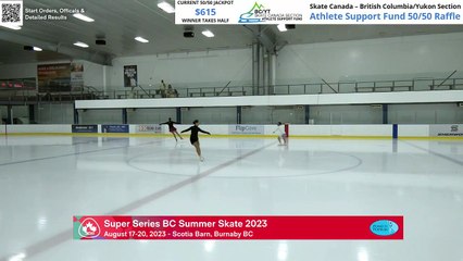 Juvenile Women U14 Gp 2 Free Program 2023 Super Series BC Summer Skate - Rink 1 (14)