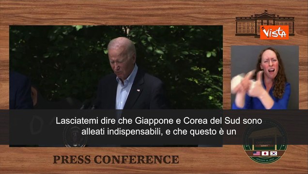 Biden: Sud Corea e Giappone alleati indispensabili, questo ? momento storico
