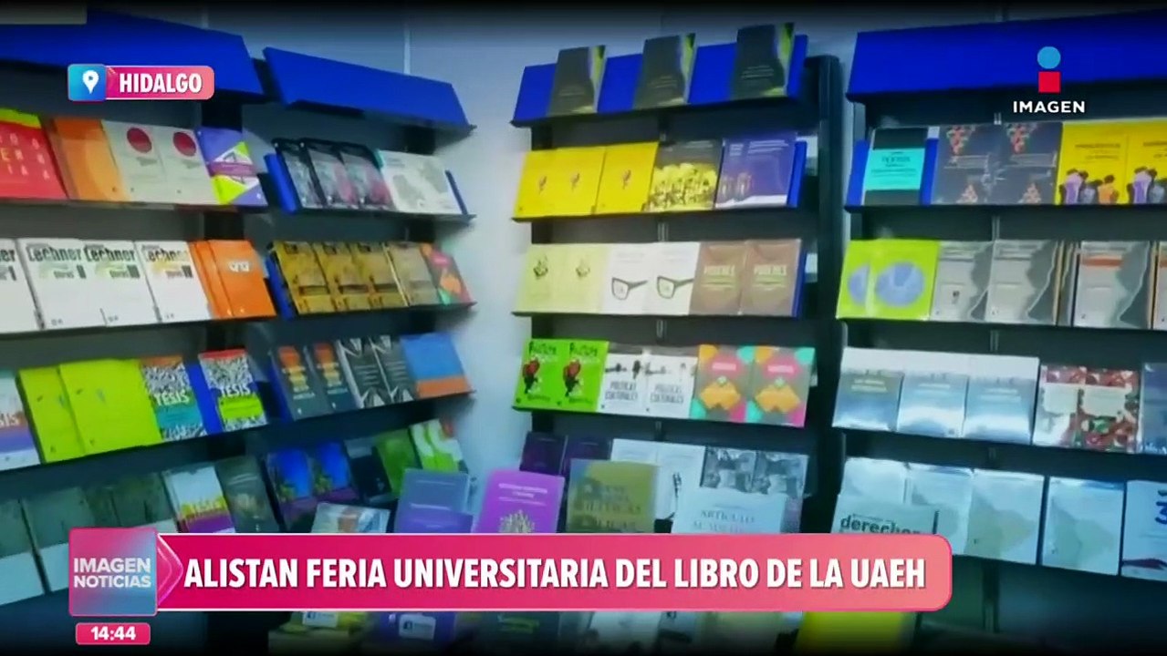 Alistan Feria Universitaria del Libro en la UAEH