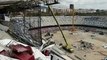 Barcelona’s Camp Nou looks unrecognisable as iconic stadium in ruins amid rebuild