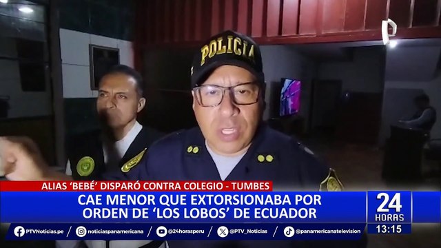 Cae El Bebé en Tumbes: Menor de edad extorsionaba por orden de Los Lobos de Ecuador