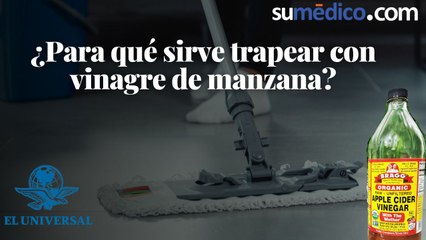 ¿Para qué sirve trapear con vinagre de manzana?