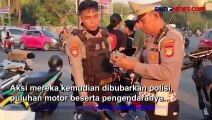 Ugal-Ugalan di Jalanan, Konvoi HUT ke-78 RI di Makassar Dibubarkan Polisi