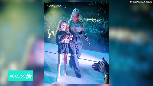 Christina Aguilera & Daughter BEAM Onstage Together In 9th Birthday Tribute