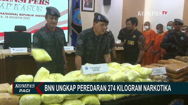 Libatkan Jaringan Internasional Asal Thailand, Bnn Ungkap Peredaran 274 KG Narkotika!